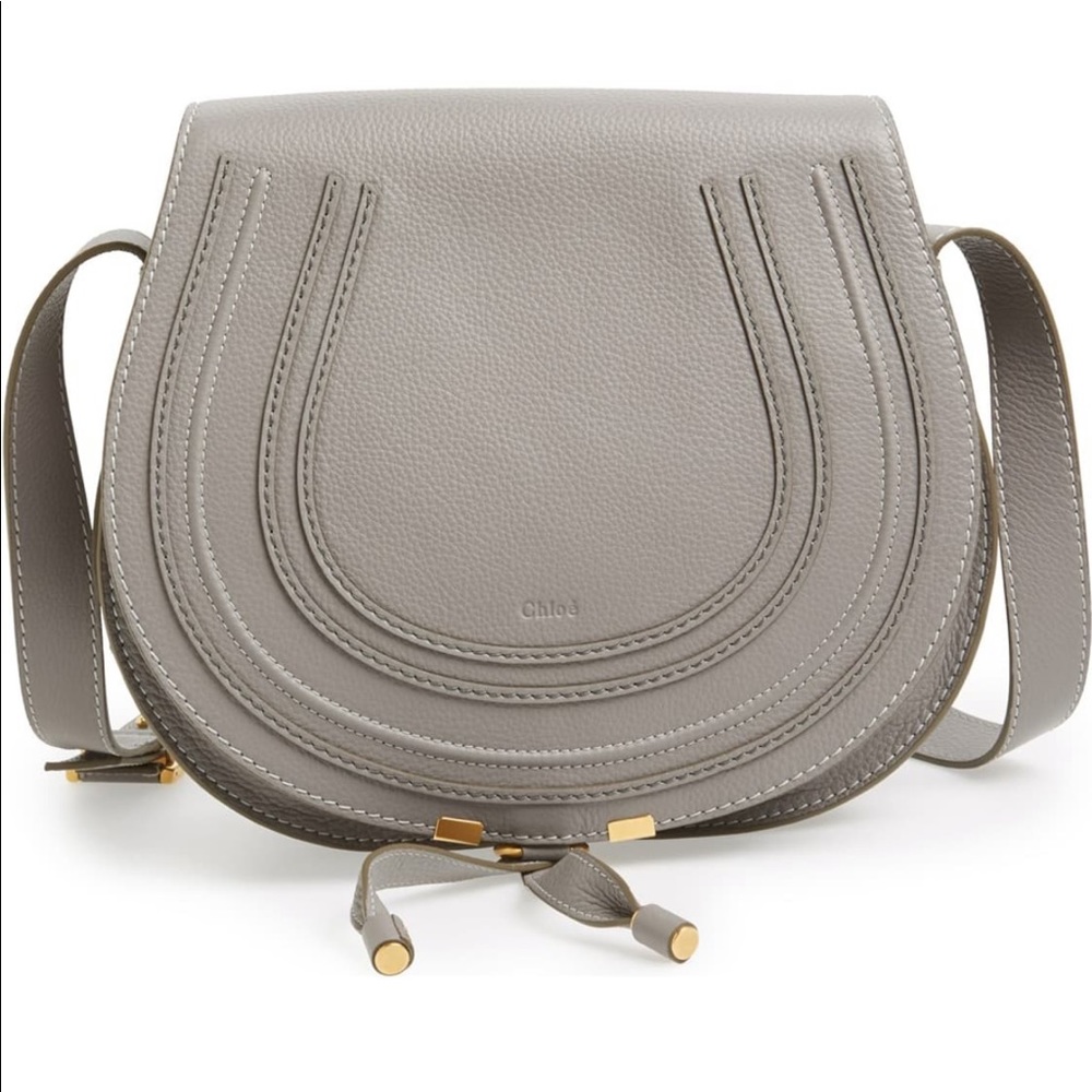 Chloe Marcie Medium Crossbody Cashmere Grey
